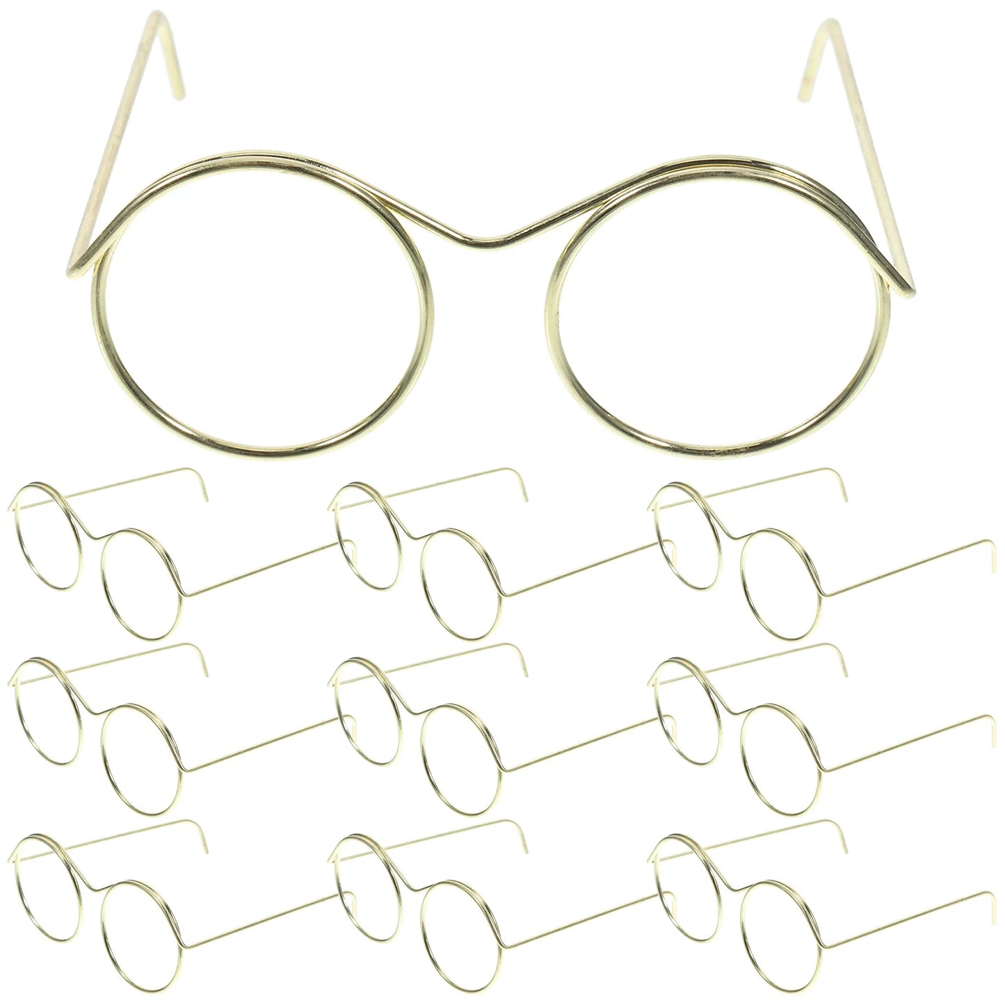10 Pcs Cute Mini Glasses Toy Toddler Bulk Shot Steel Sunglasses for Crafts