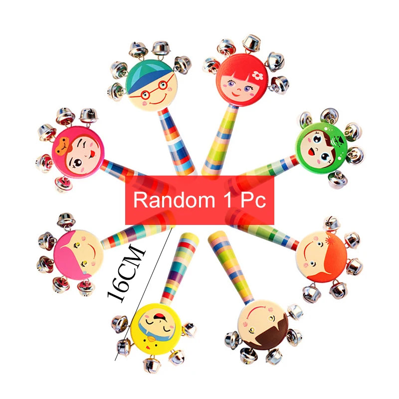 Holz-Musikinstrument-Spielzeug für Kinder Montessori-Lernspielzeug Baby-Rasseln Kinder-Musikalisches lustiges Spielzeug Geschenk für Jungen Mädchen