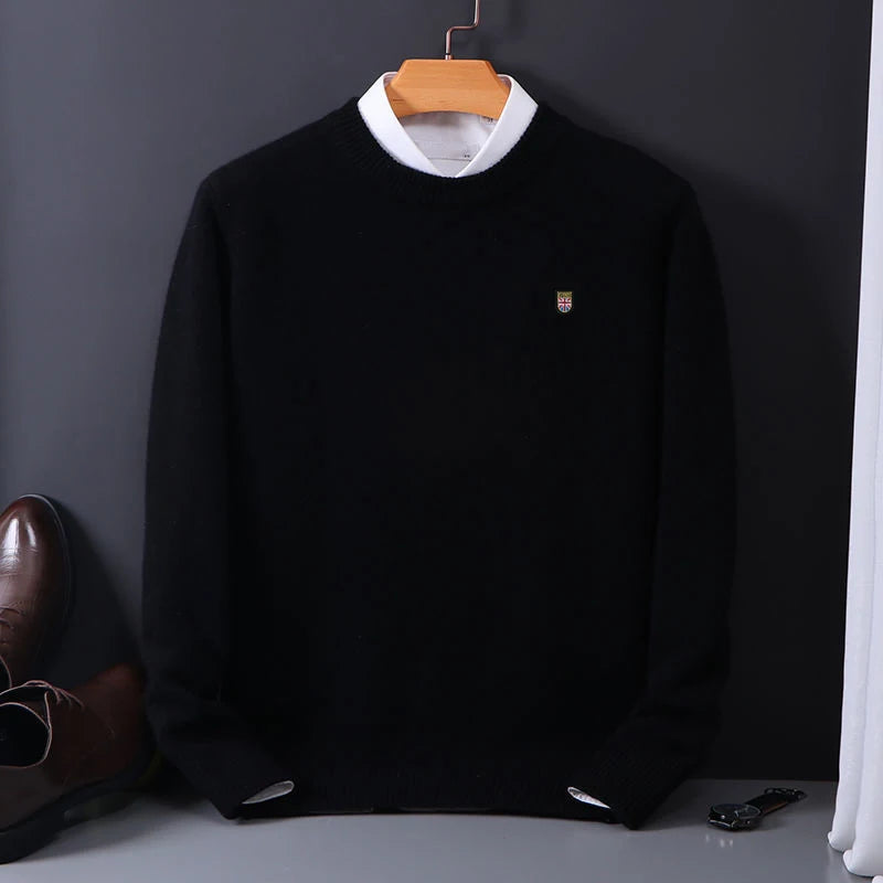 Oversize Cashmere Men Sweater O-Neck Knitted Jumpers Long Sleeve Male Pullover Soft Warm Woolen Korean luxury clothing
