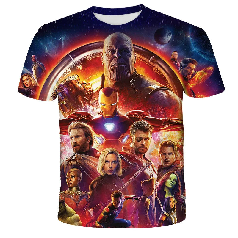 Sommer Jungen Superheld Spider-Man T-Shirts Kinderkleidung Kinder Marvel T-Shirt Soft Top Streetwear Herren Täglich Kurzarm