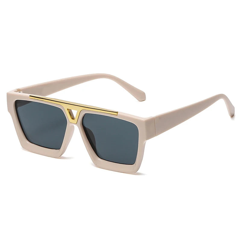 Retro Sunglasses Women Men Vintage Square Frame Sun Glasses High Quantity Lens Goggles Shades for Female Male