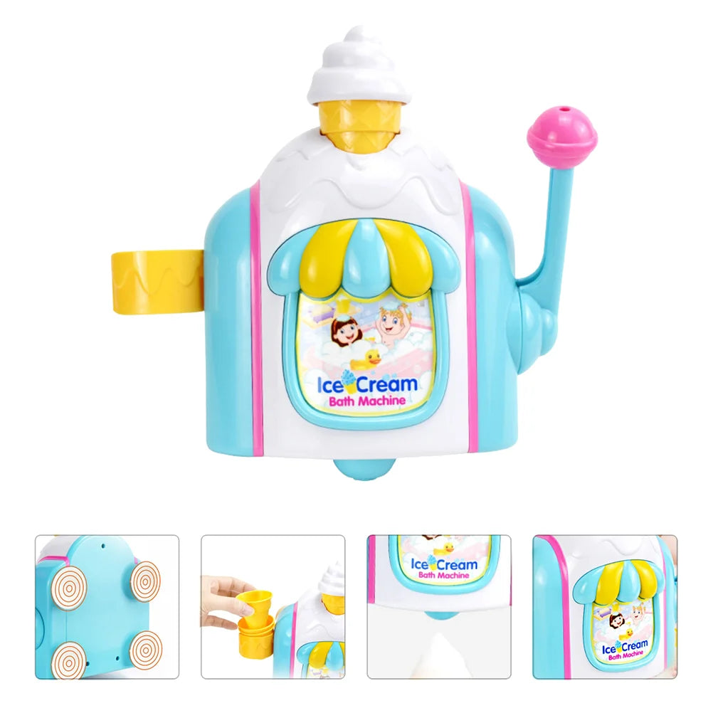 Mist Ice Cream Bubble Machine Baby Bath Accessories Kids Toy Toys Child Plaything Shower Playthings Toddler