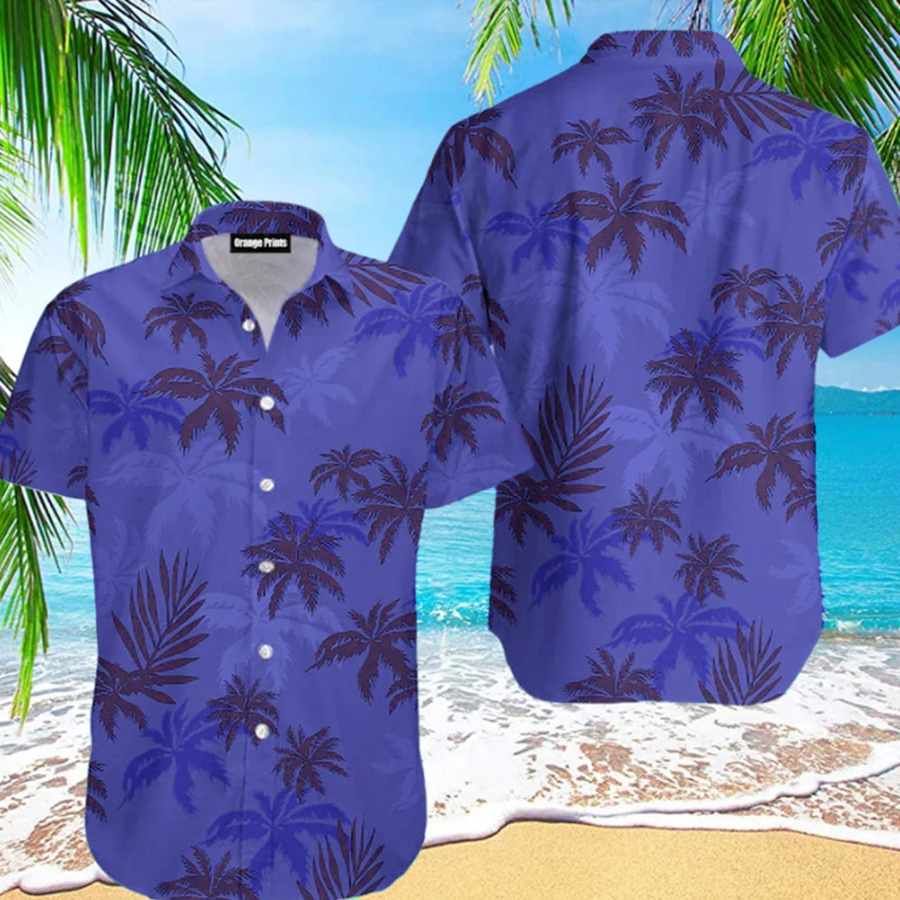 Summer Men Hawaiian Shirt 3d Plant Shirt For Men mon