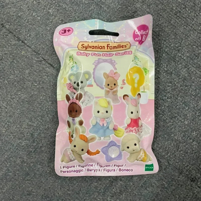 Japan Sylvanian Families Wald Partner Kawaii Camping Dress Up Baby Puppe süße Anime Figrues Zimmer Beflockung Spielzeug Geschenk