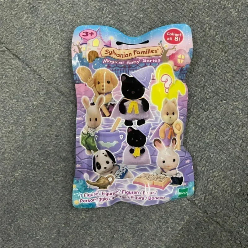 Japan Sylvanian Families Wald Partner Kawaii Camping Dress Up Baby Puppe süße Anime Figrues Zimmer Beflockung Spielzeug Geschenk