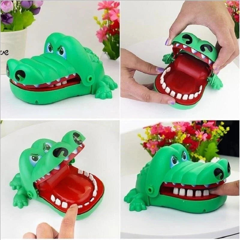 Krokodilzähne-Spielzeug, Alligator, der in den Finger beißt, Zahnarztspiele, Witze, Glücksspiel, Streiche, Kinderspielzeug, Familienspiele, lustige Feiertagsparty