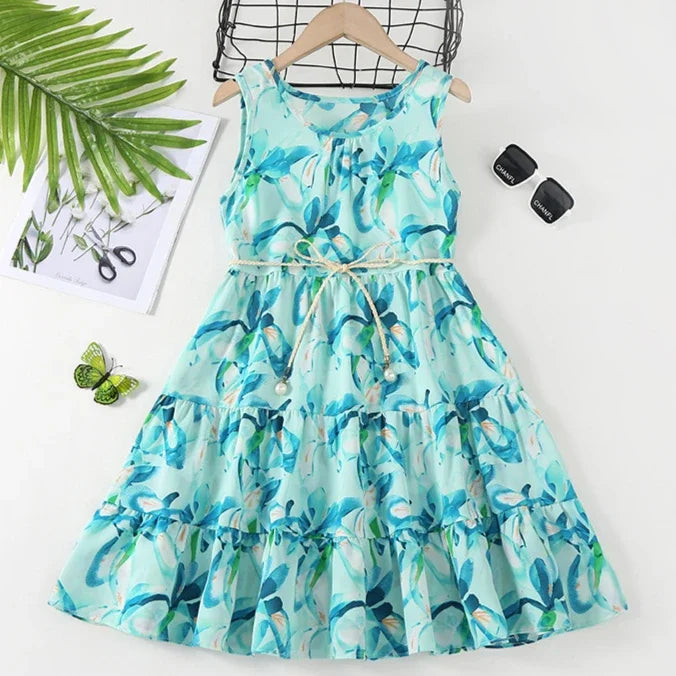 Urlaub Eltern-Kind-Kleidung Familie passende Strand Paar Kleidung Papa Sohn Outfits Sets Resort Mama Tochter ärmelloses Kleid