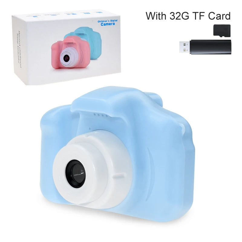Mini Cartoon Photo Camera Toys 2 Inch HD Screen Children Digital Camera Video Recorder Toys for Kids Girls Gift