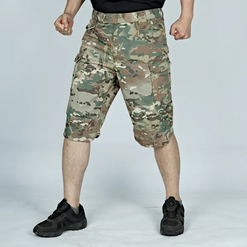 Herren Militär-Shorts IX7 Taktische Shorts für den Außenbereich Bergsteiger Jagd Angeln Kurze Hose Sommer Wasserdichte Schnelltrocknende Cargohose