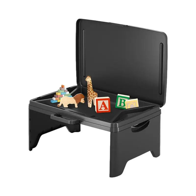 Portable Laptop Desk For Bed Space-Saving Foldable Lap Desk Childs Snack Toys Storage Table Kids Reading Desk Office Accessories