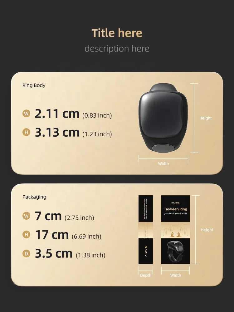 ring zikr ring digital rings electronic rosary with mosque compass and alarm clock tasbeeh counter for Ramadan umrah box tasbeeh