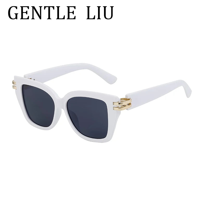 Punk Oversized Frame Square Sunglasses Women 2025 Luxury Brand Design Outdoors Travel Sun Glasses For Ladies Retro Eyewear UV400