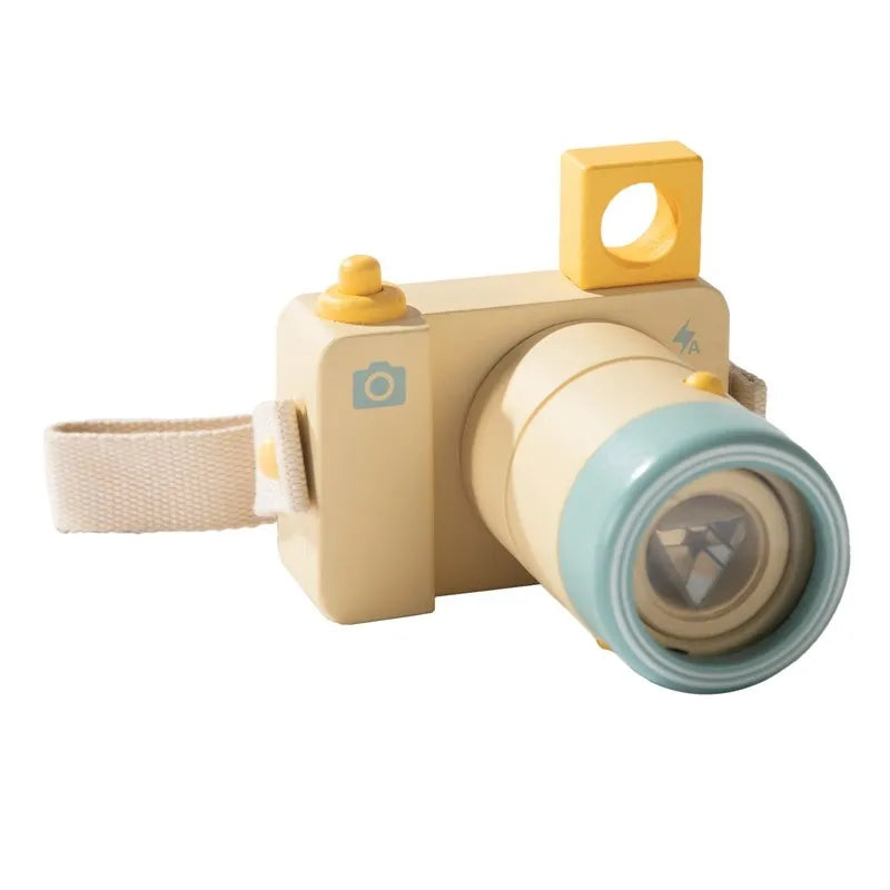 Wooden Fashion Camera Baby Toys Pendant Baby Block Montessori Toys for Children Wooden DIY Presents Nursing Gift Outdoor Toys