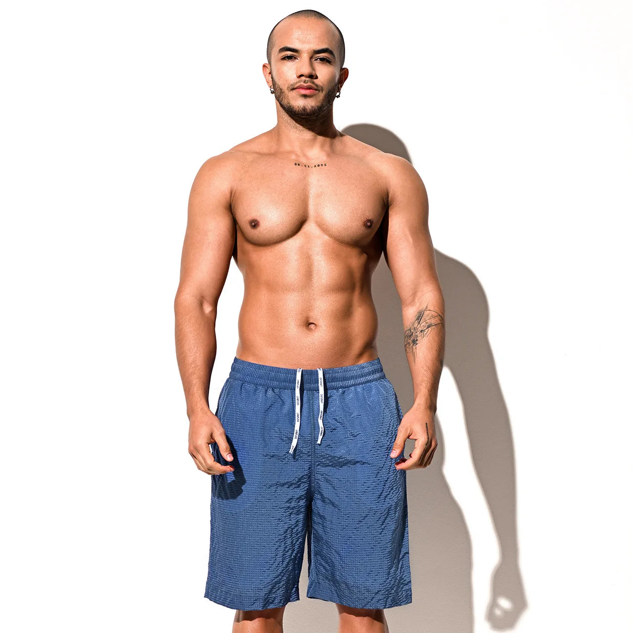 Desmiit Swimmear Men Swim Shorts Quick Dry Mens Beach Borard Surfing Sport Shorts Man Swimming Trunk Suit Lined Boardshorts