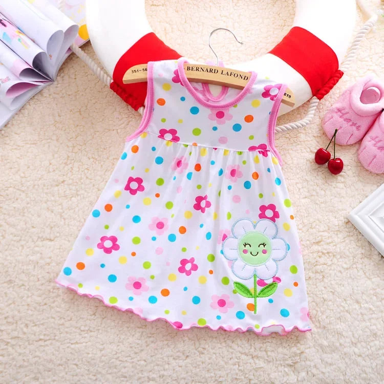 Neue Baby Sommer Kleid Kinder kleidung mädchen Baumwolle Prinzessin Kleid für Mädchen Kleidung Mädchen Kleidung 0-2 Jahre Rock Kleinkind kleider