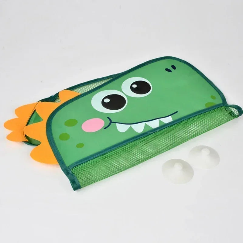 Babyparty-Spielzeug, süße Enten-Froschnetz-Spielzeug-Aufbewahrungstasche mit starkem Saugnapf, Babyparty-Spieltasche, Badezimmer-Organizer, Wasserspielzeug
