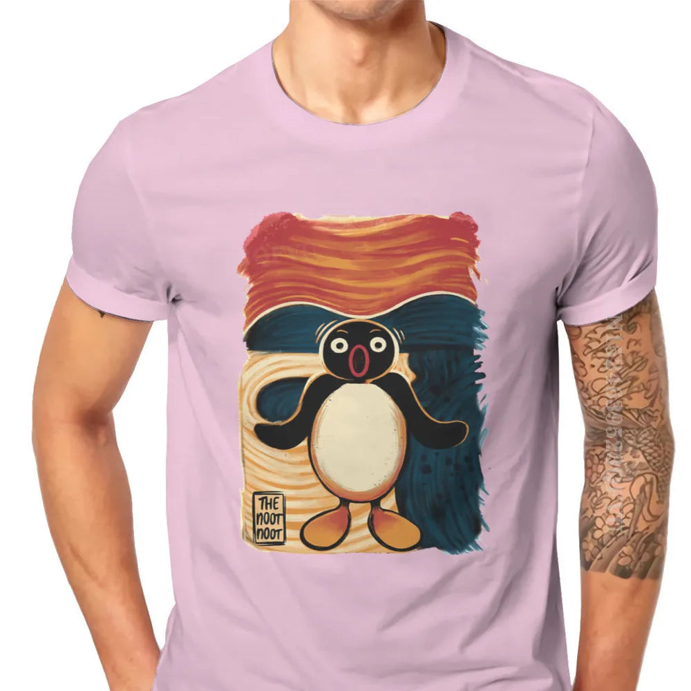 Noot Scream Hip Hop Tshirts Pingu Noot Pinga Penguin TV Printing Clothing Casual Men T Shirts Men Tee Special Gift Clothes mon