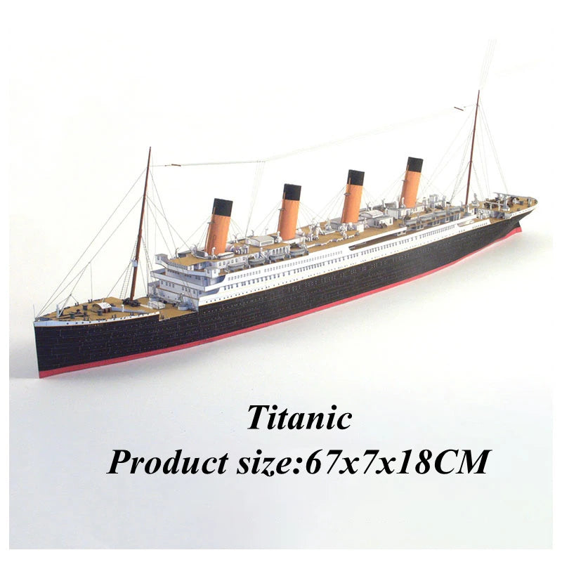 3D Paper Craft Russian Destroyer Admiral Levchenko Anti-submarine Ship Puzzel Harlem Dreadnought-class Desk Home Decoration