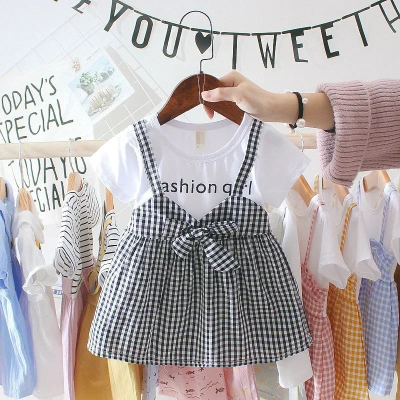 2023 Summer Baby Girl Clothing Newborn Infant Girls Dress Patchwork Mesh Princess Dress Toddler Kids Birthday Party Clothes