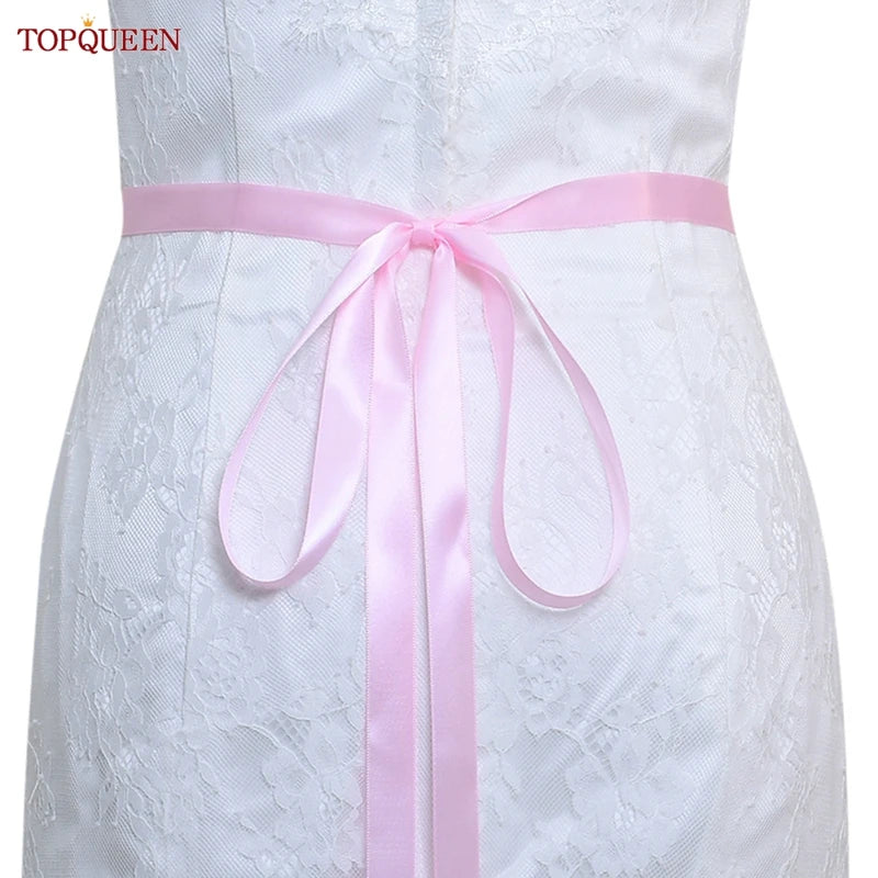 TOPQUEEN S119 Wedding Dress with Decorative Decals Wedding Dress Accessories Wedding Dress with Luxury Diamond Handmade