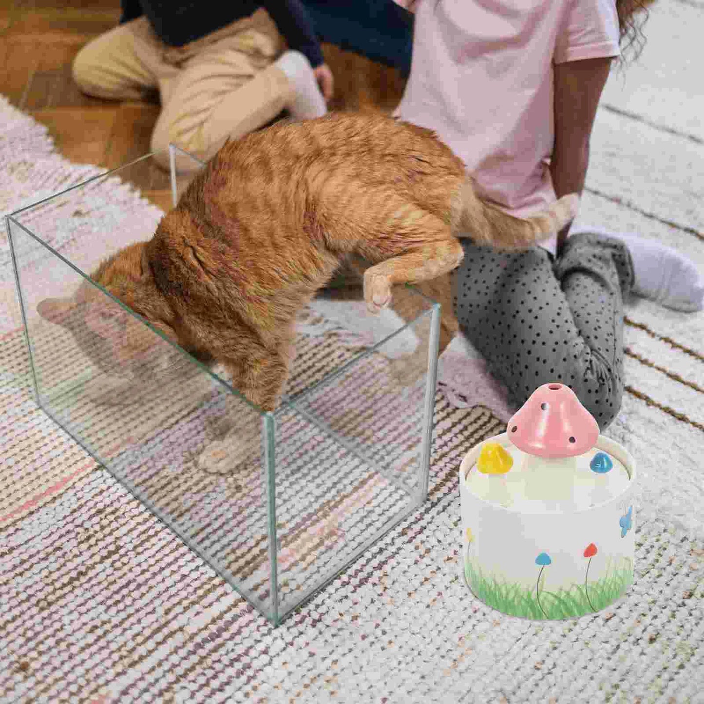 Water Feeder Pet Supplies Dog Dispenser Drinking Supply Waterer USB Automatic Fountain