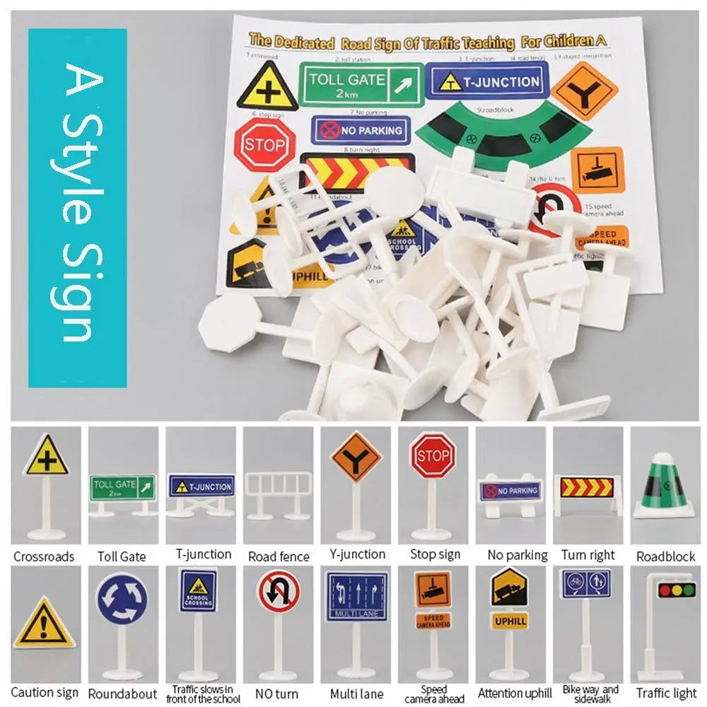 Kinder Geschenk Spielmatte Kinderspielzeug Straßenteppich Spielmatte Kletterspielzeug Stadtparkplatz Straßenkarte DIY Verkehrsschilder
