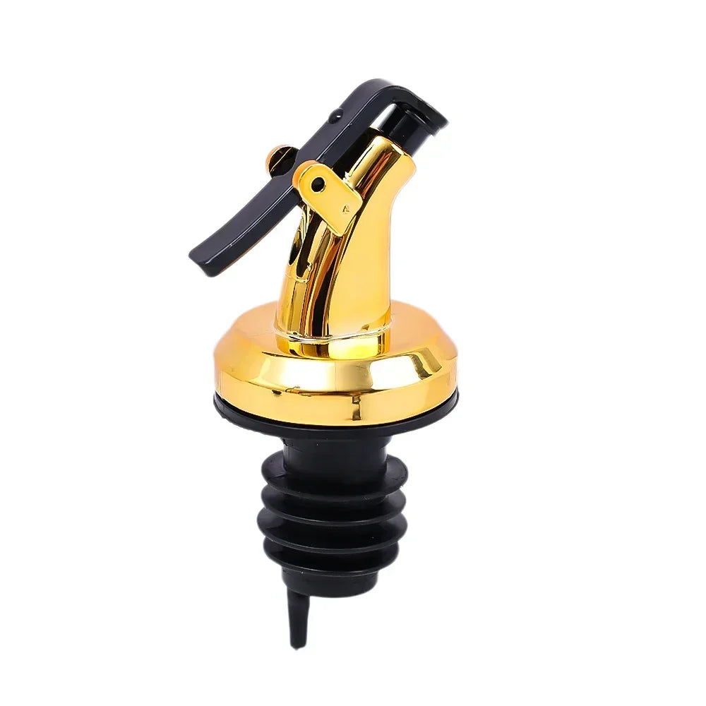 5/1PCS Oil Bottle Stopper Cap Dispenser Sprayer Lock Wine Pourer Sauce Nozzle Liquor Leak-Proof Plug Bottle Stopper Kitchen Tool