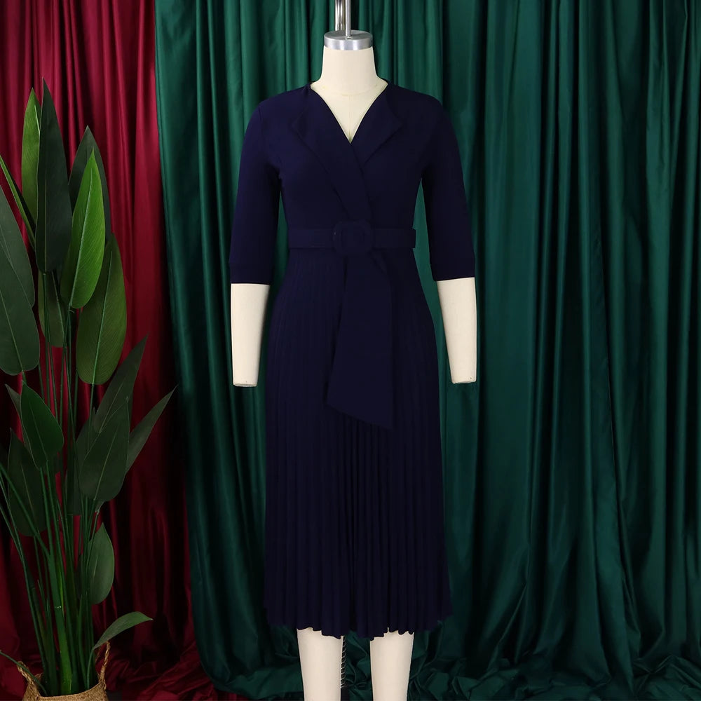 Green Pink Women's Evening Dress New Arrival Curvy Plus Size Dress Chic And Elegant Woman Day Party Dresses Winter Fall Clothes