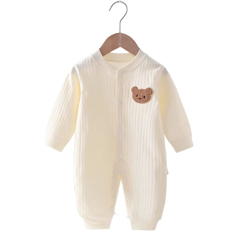 Bär Neugeborenen Overall Baumwolle Herbst Frühling Baby Strampler Kleinkind Mädchen Jungen Kleidung Säugling Einteiler Kinder Onesie Home Freizeitkleidung