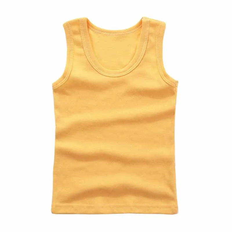 Kinder Unterwäsche Jungen Unterhemden Kinder Sommer Weste Tops für Mädchen Solide Tank Top Jungen Kleidung Baumwolle T-Shirts Ärmellos 2 zu 12Y