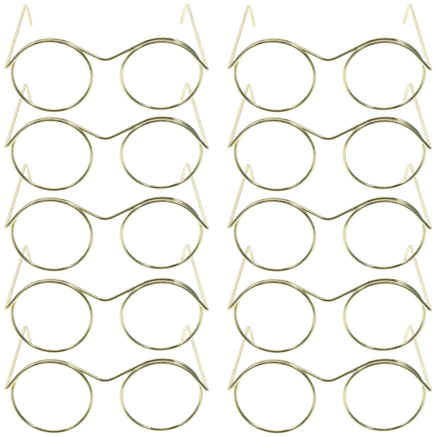 10 Pcs Cute Mini Glasses Toy Toddler Bulk Shot Steel Sunglasses for Crafts