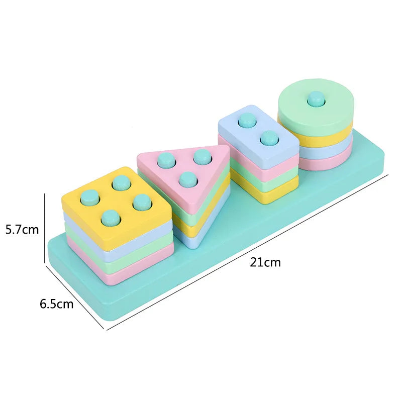 Montessori Babyspielzeug Kinder 3D Holzpuzzles Frühes Lernen Babyspiele Spielzeug Pädagogisches Holzspielzeug Für Kinder Geburtstagsgeschenke