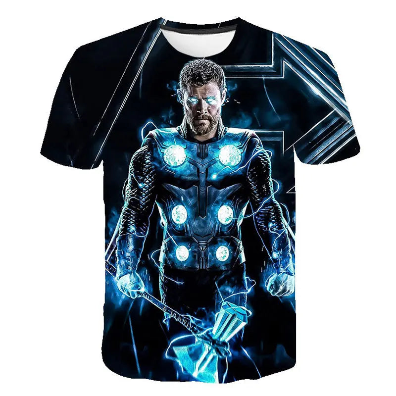Kinder-T-Shirt Captain America, klassisches Superhelden-Spiderman-T-Shirt für Jungen, schnelltrocknende Kleidung, kurzärmeliges Herren-Top