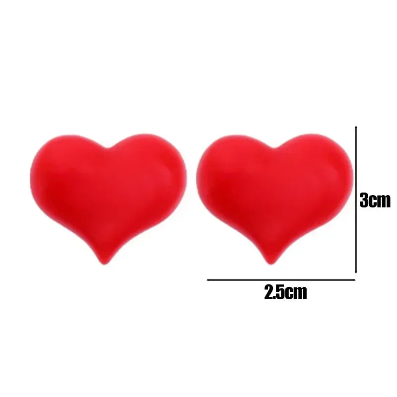 Mini Fridge Magnets Heart-shaped Magnetic Refrigerator Decor Sticker Valentines Day Gift Decoration Office Whiteboard Fixed Tool