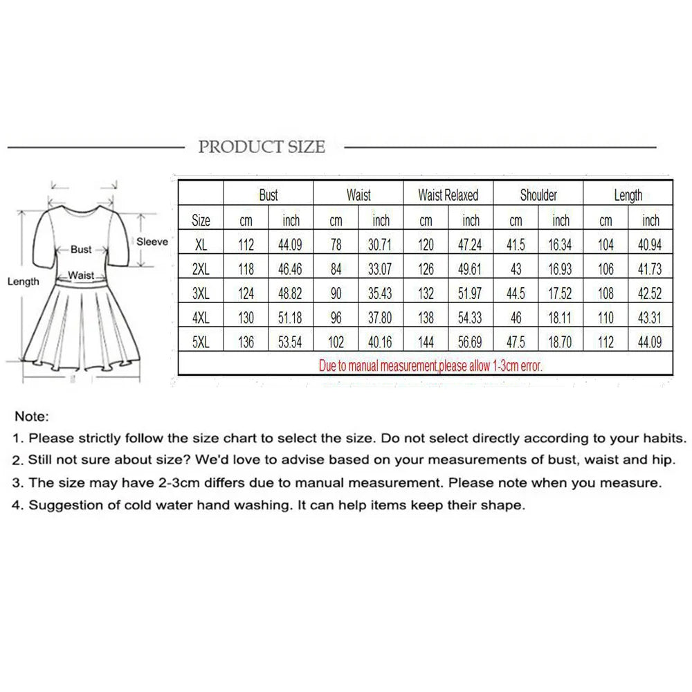 2025 Casual V-Neck Floral Print Plus Size Dress Women Short Sleeve Lace-Up Large Midi Dress Lady Chubby Curvy Pleated Long Dress