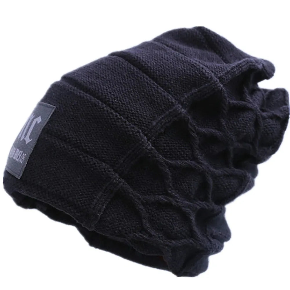 Winter Adult Men Warm Beanies Skullies Fashion Letter Knitted Women Hat Outdoor Colorful Casual Soft Wool шапка мужская кепка