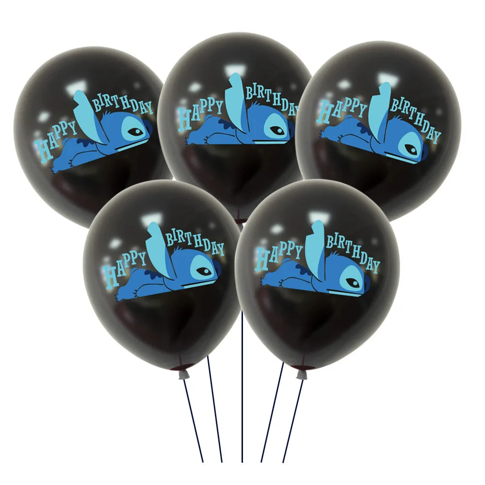 10 STÜCKE 12 Zoll Disney Lilo und Stitch Latexballons Set Globo Junge Mädchen Geburtstagsparty Babyparty Party Dekorationen Kinderspielzeug