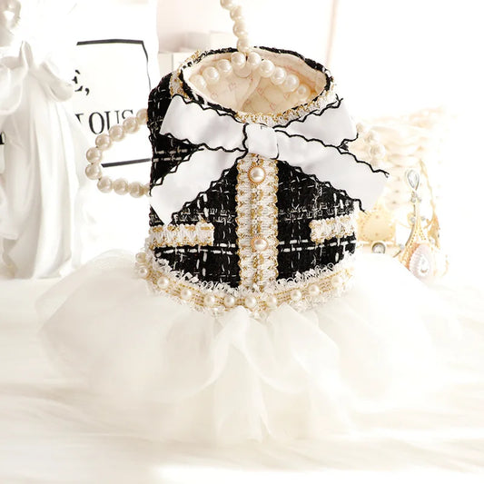 Pet Dog Lace Dress Clothes Luxury Dog Clothes Tutu Skirt Princess Fluffy Skirt Cotton Apparel Pet Clothes