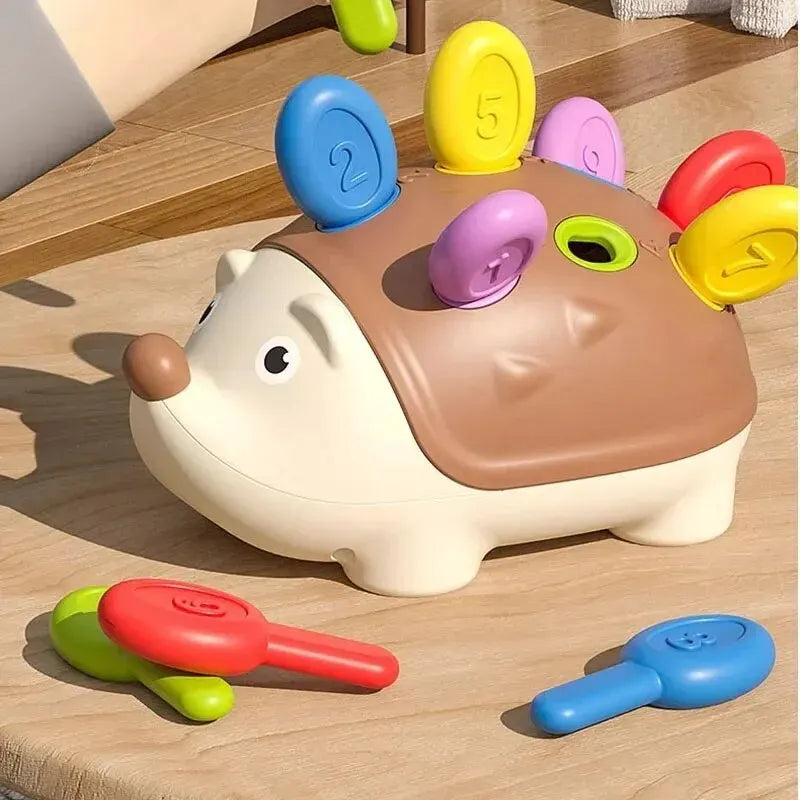 Montessori Baby-Igel-Spielzeug, Konzentrationstraining, Lernspielzeug, Feinmotorik, sensorisches Lernspielzeug für Kinder, Geburtstagsgeschenke