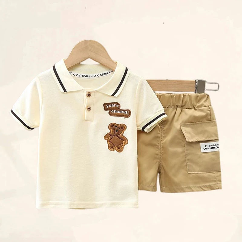 Baby Jungen Kleidung Set T-shirt + Shorts Kinder Jungen Sommer Kleidung Set Niedlichen Cartoon Baby Jungen Outfit Set Infant Kleinkind t-shirt Hosen