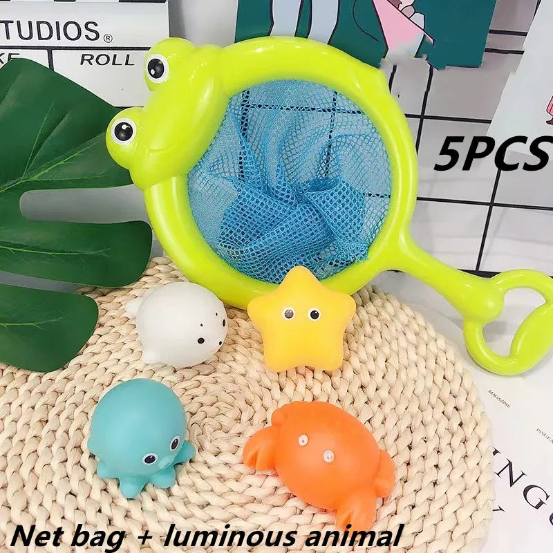 Baby-Badespielzeug, Badewanne, LED-Leuchtspielzeug, bunt, wechselnde wasserdichte Unterwasserlichter, Badespielzeug für Jungen und Mädchen, Geburtstagsgeschenk
