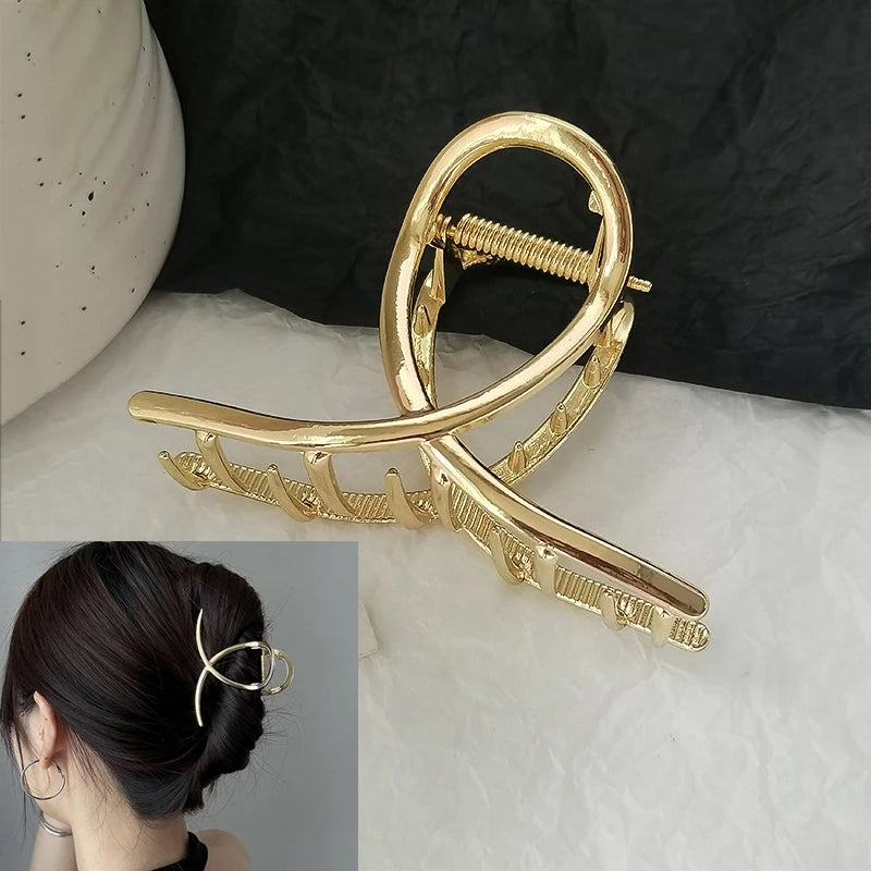 Classic Mini Geometric Love Hair Grab Barrettes Women Vintage Small Hair Claws Shark Clip Kid Headwear Korean Hair Accessories