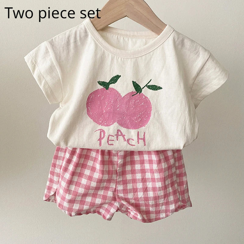 Baby-Schlafanzug-Sets aus Baumwolle, für Kleinkinder, Sommer, ärmellos, Baby-Nachtwäsche, Pyjamas, Kinder, Cartoon-Stil, Homewear-Kleidung