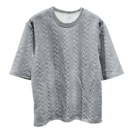 Fashion Summer Men‘s Casual 2-piece Set Streetwear Short Sleeve T Shirt + Shorts Harajuku Sportswear Knitted Tracksuit Clothing