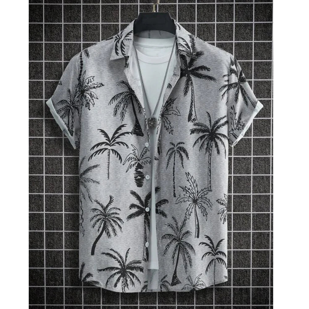 Summer Men Hawaiian Shirt 3d Plant Shirt For Men mon