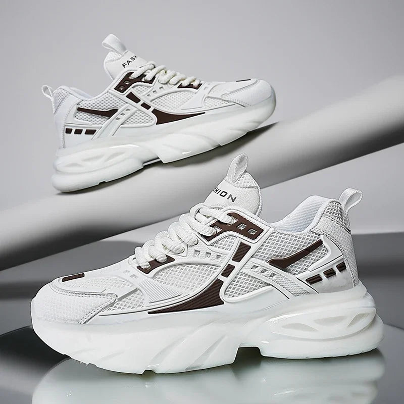 2024 New Men's Luxury Platform Sneakers Fashion Men Running Shoes Increased Breathable Man Shoes Lace Up Zapatillas De Hombre