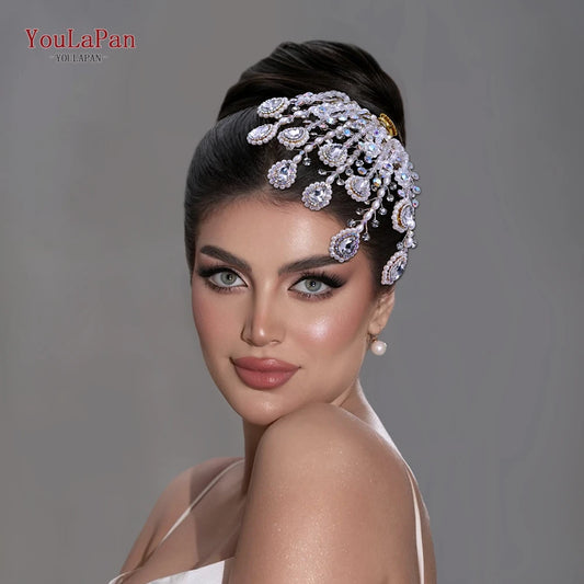YouLaPan Bridal Pearl Hair Comb Wedding Bridal Headpiece Women Party Fashion Hair Accessories Handmade Exquisite Headband HP716