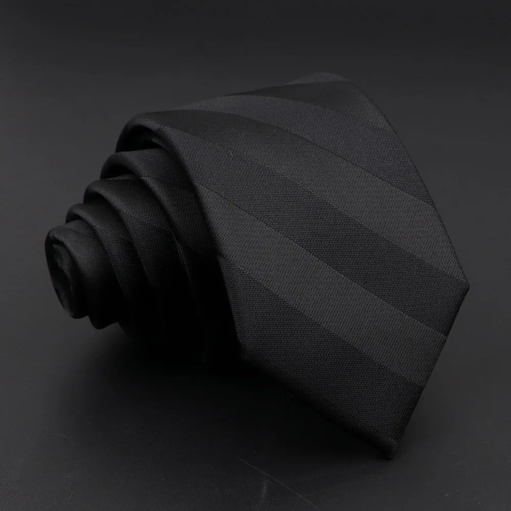 Fashion Men's Classic Stripe Ties Wedding Business Neckties Jacquard Narrow Tie Party Formal Suit Shirt Gravatas Accessory Gift mon