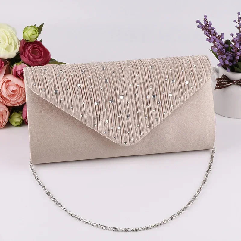 Women Diamonds Evening Bag Female Clutch Design Brand Luxury Shoulder Bags Party Handbags Shiny Purse Messenger Pack