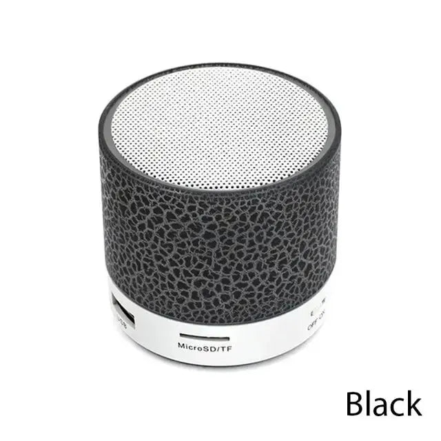 Neu Mini Tragbare Auto Audio A9 Dazzling Riss LED Drahtlose Bluetooth Subwoofer Lautsprecher